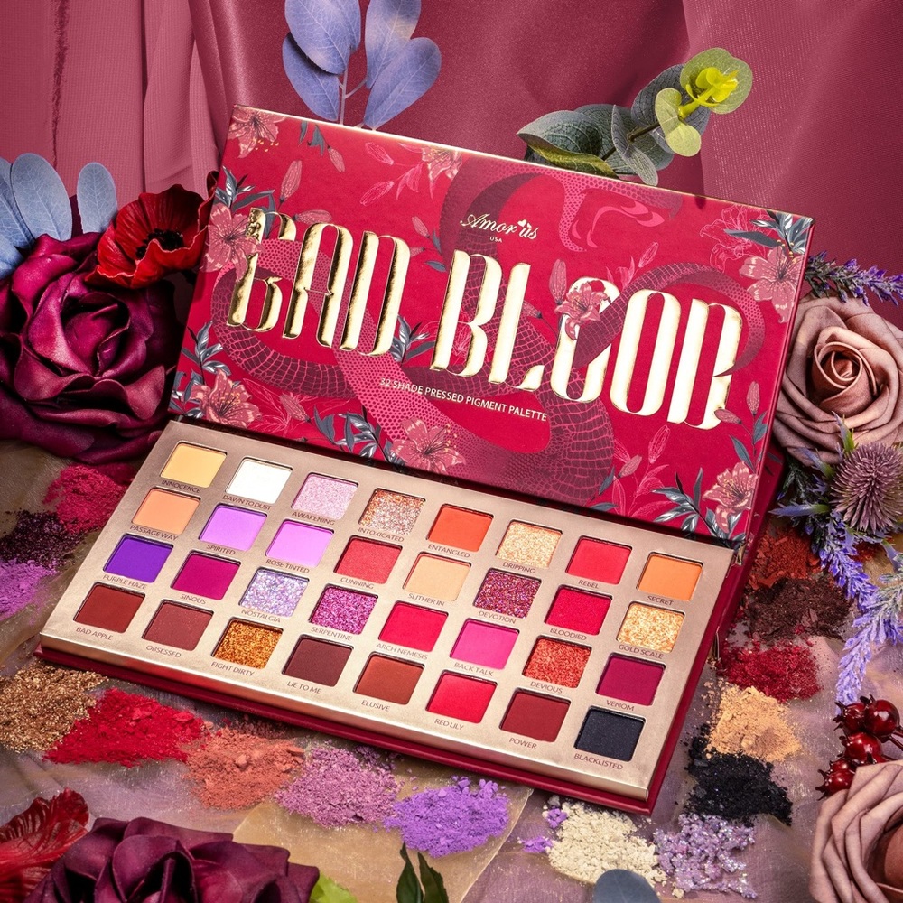 Amorus Bad Blood 32 Shade Pressed Pigment GORGEOUS Palette
